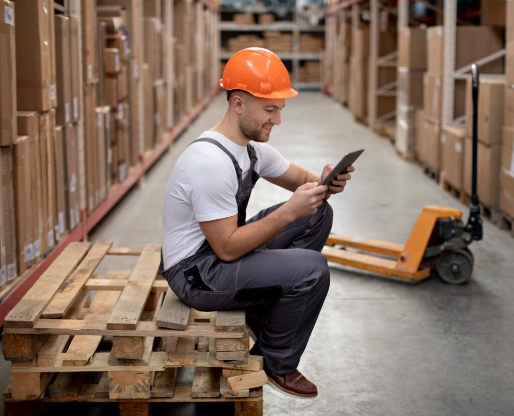 full shot man logistic warehouses